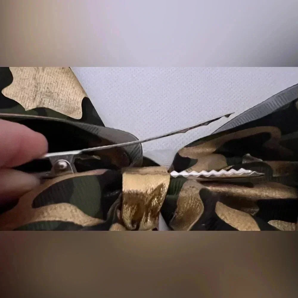 Camouflage- Camo little girls hair bow